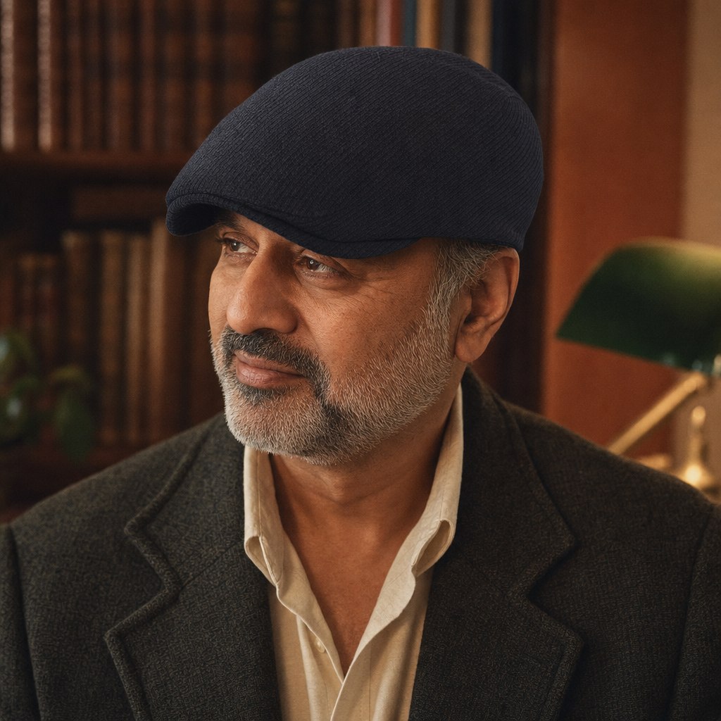 Corduroy Heritage Cap — DINGLE worn by a customer