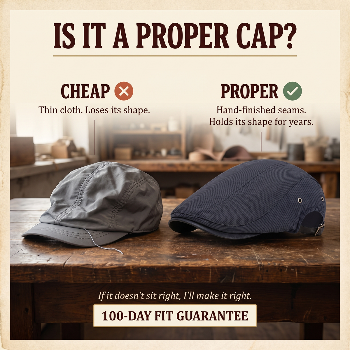 Everyday Driver Cap — HEBDEN — is it a proper cap