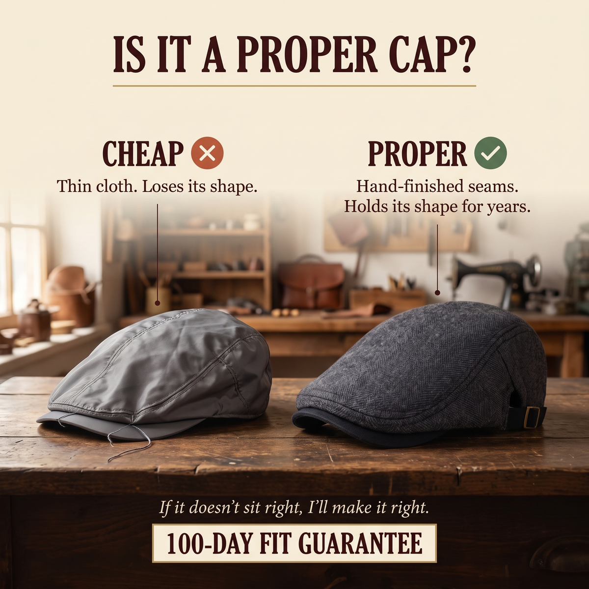 Heritage Wool Cap — MATLOCK — is it a proper cap