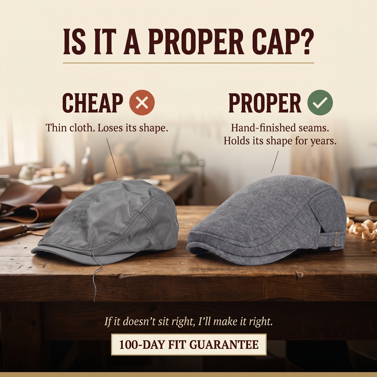 Stretch Knit Cap — WINDERMERE — is it a proper cap