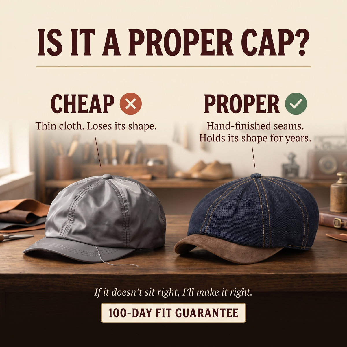Workman's Denim Cap — ALSTON — is it a proper cap