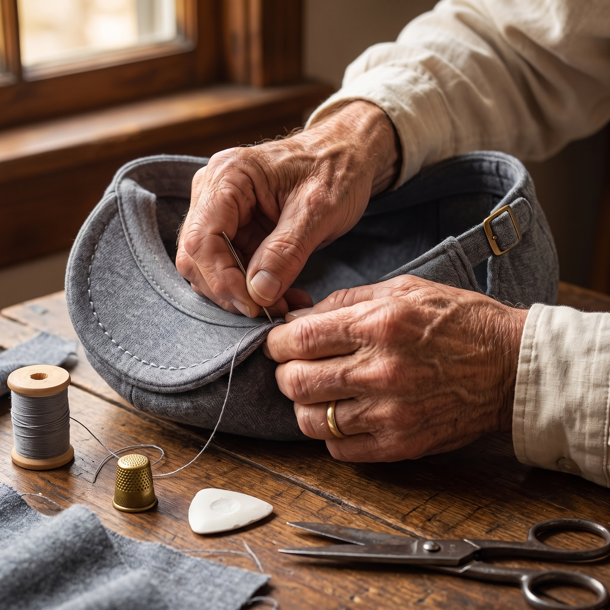 Stretch Knit Cap — LEYBURN — hand-finished by Edmund