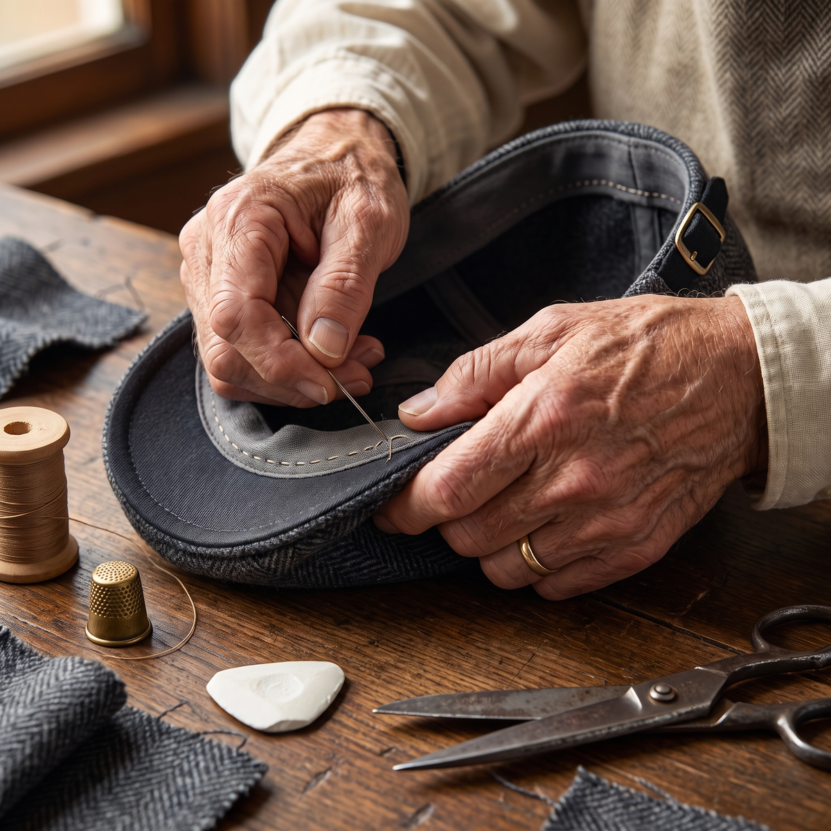 Heritage Wool Cap — MATLOCK — hand-finished by Edmund
