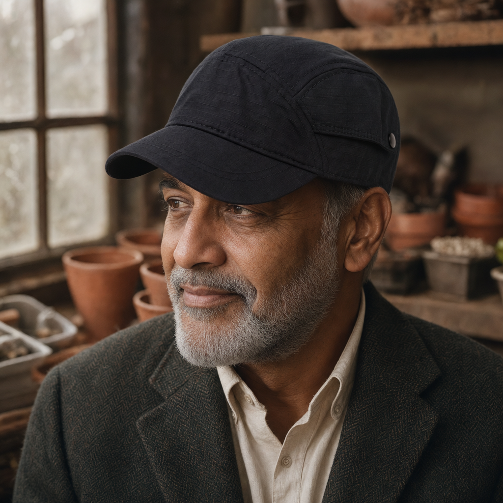 Adventure Outdoor Cap — DENT worn by a customer