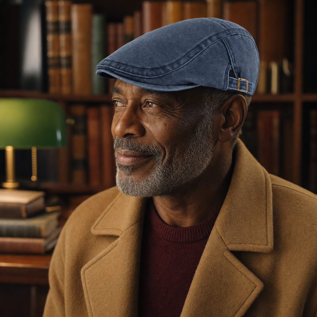 Denim Vintage Cap — LEEK worn by a customer
