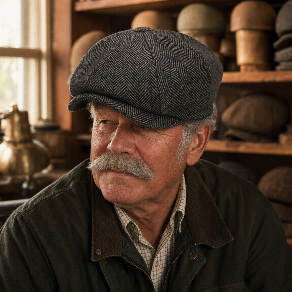 Eight-Panel Cap — WIGTON worn by a customer