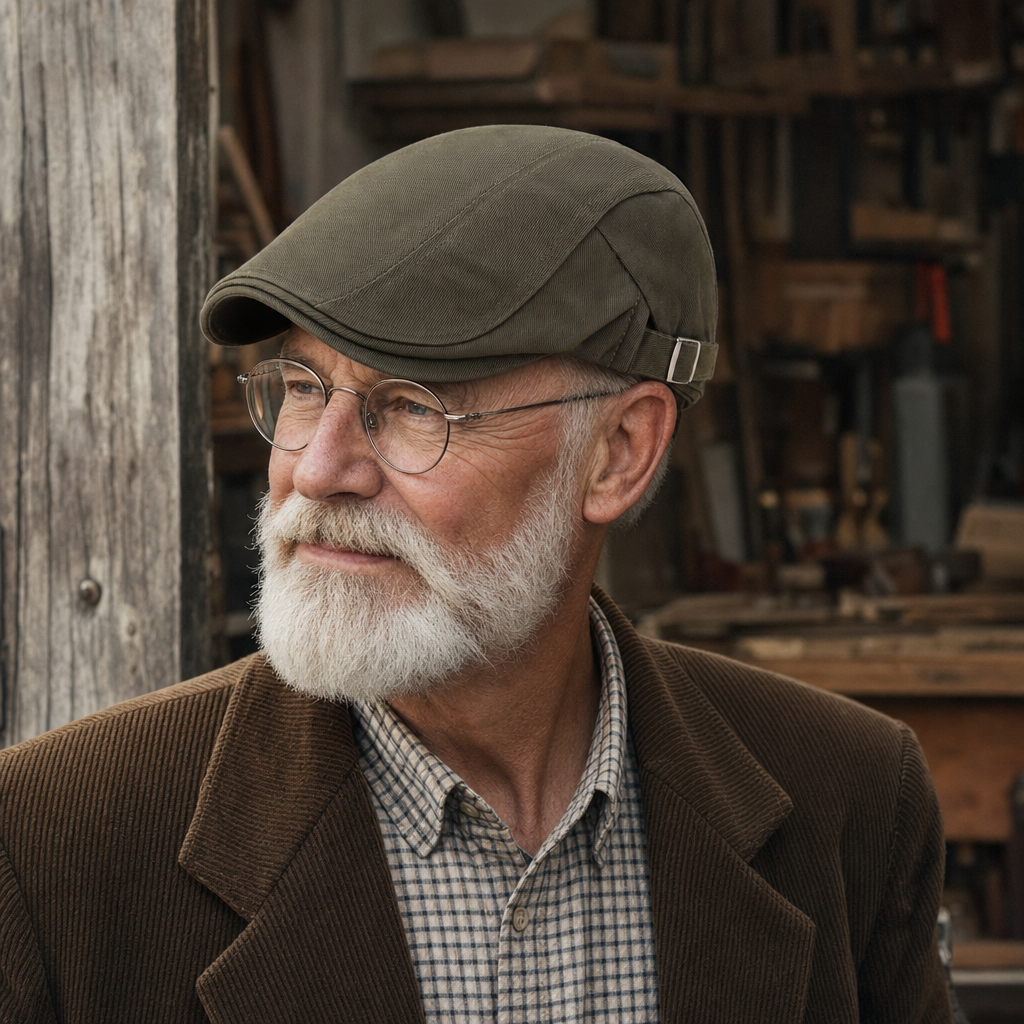 Classic Driver Cap — RAMSBOTTOM worn by a customer