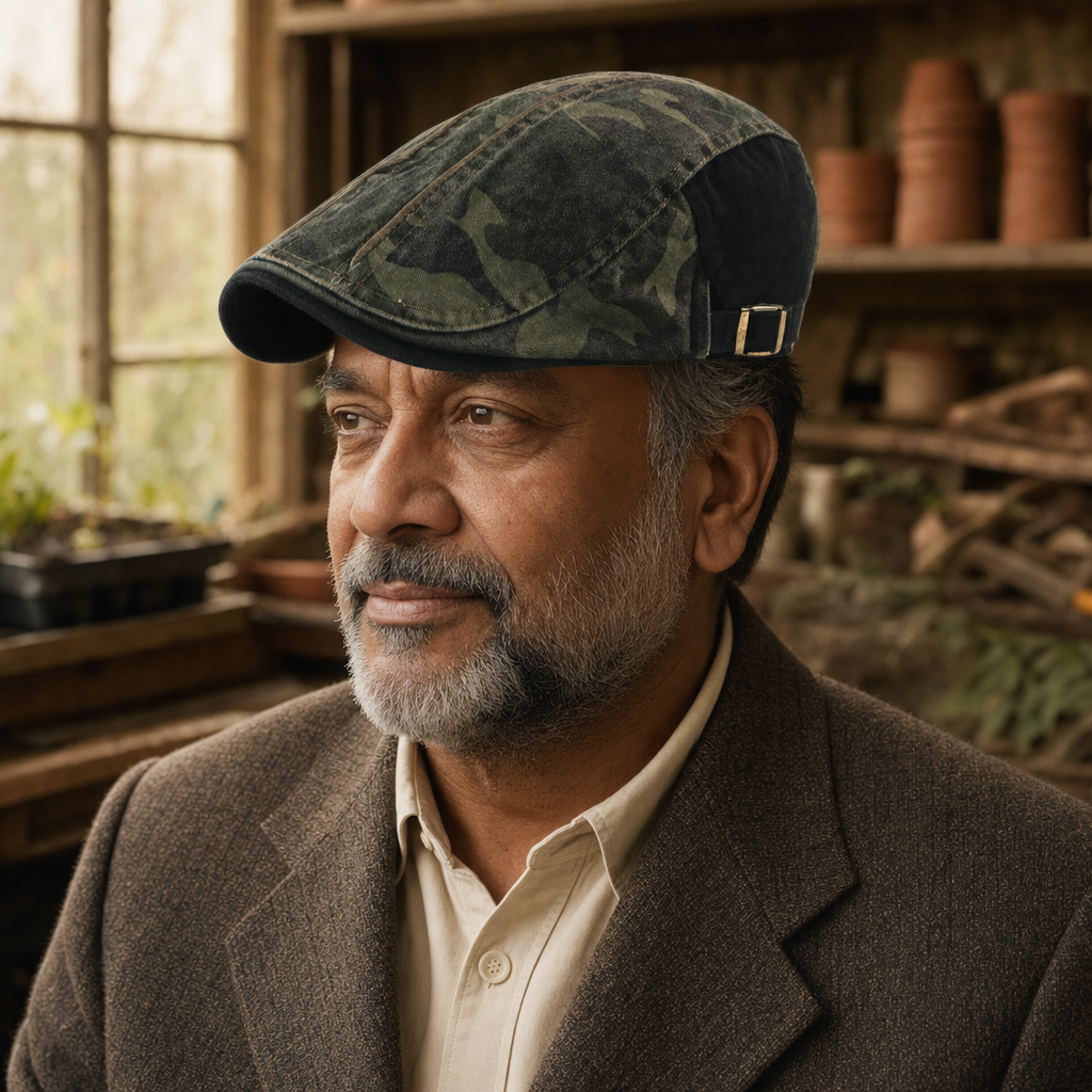 Camo Cotton Cap — WESTPORT worn by a customer
