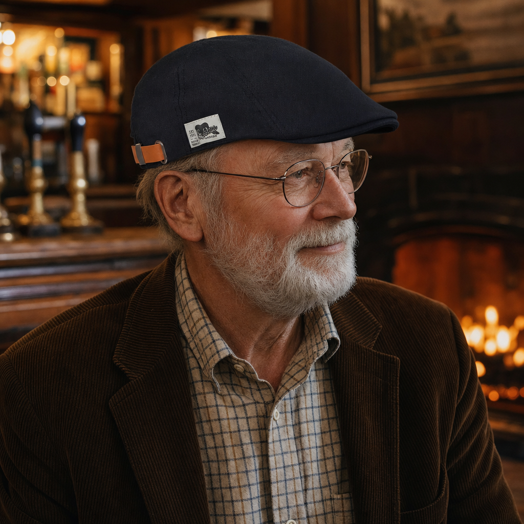 Modern Classic Cap — SADDLEWORTH worn by a customer