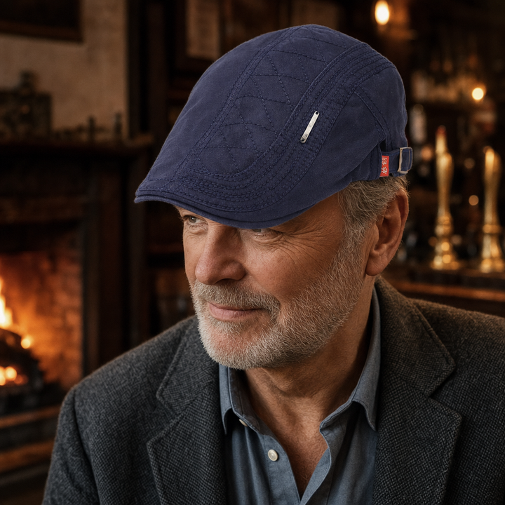 Quilted Cotton Cap — PENRITH worn by a customer