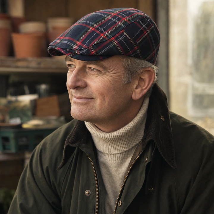Tartan Highland Cap — OSWESTRY worn by a customer