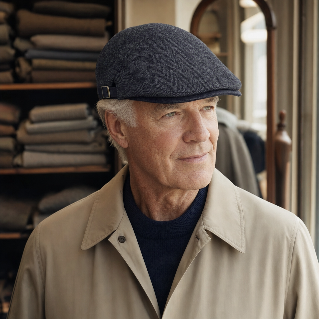 Heritage Wool Cap — LANARK worn by a customer
