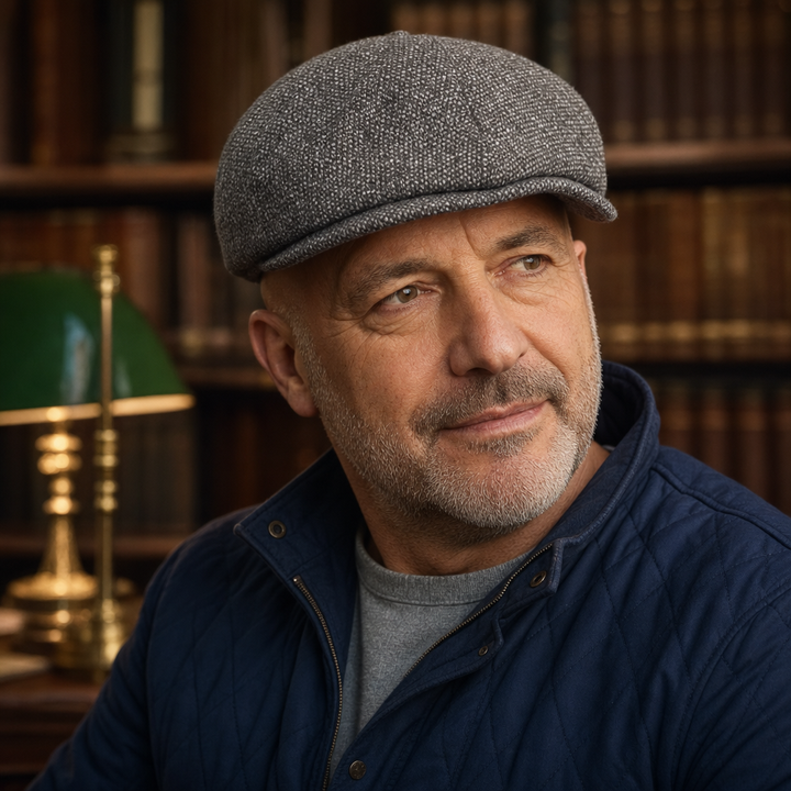 Flecked Eight-Panel Cap — CRIEFF worn by a customer