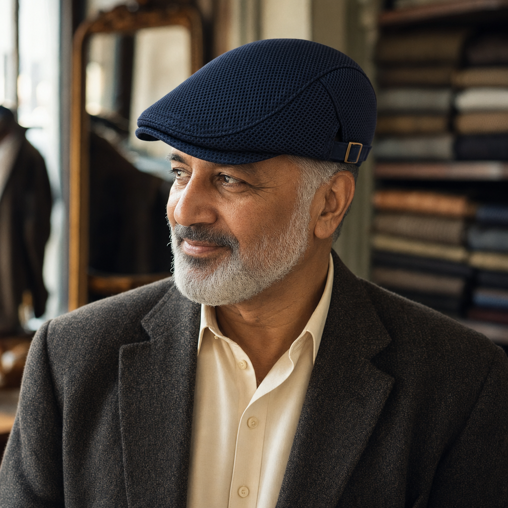 Breathable Mesh Cap — BUXTON worn by a customer