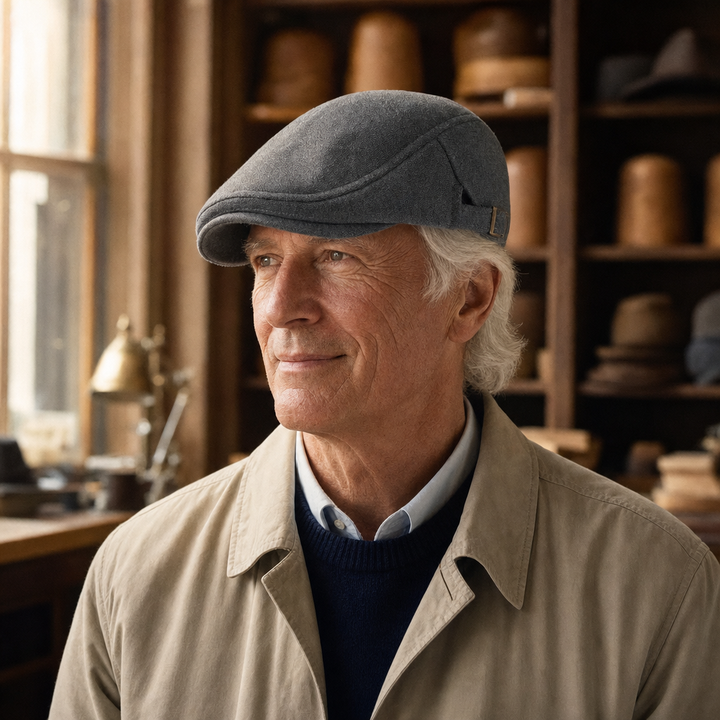 Stretch Knit Cap — WINDERMERE worn by a customer