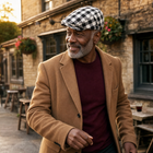 Wool Herringbone Flat Cap — KENDAL 5