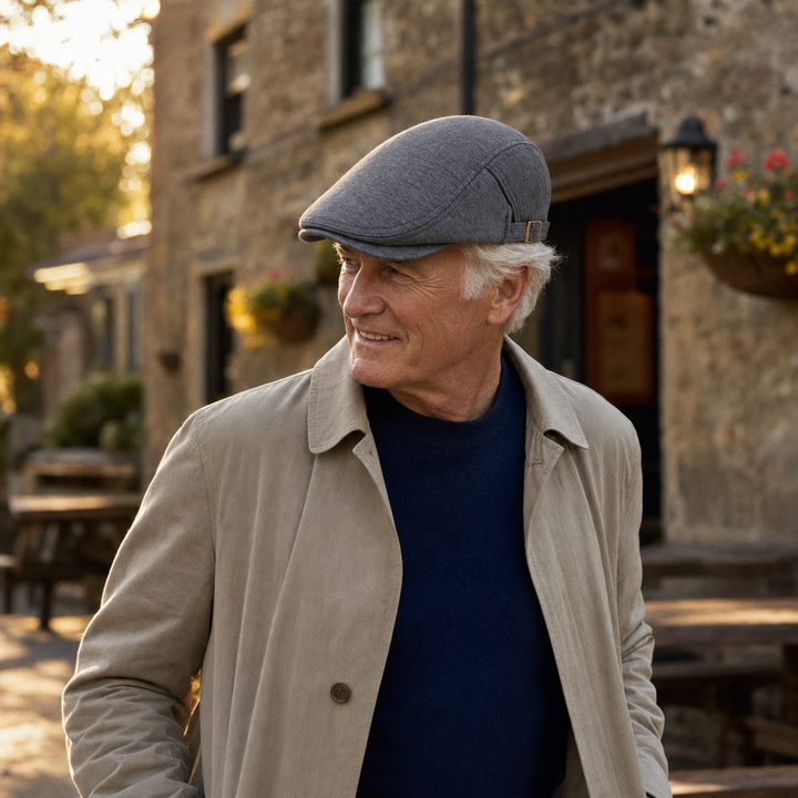 Sports Ivy Cap — TODMORDEN worn outdoors