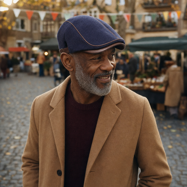 Heritage Knit Cap — CALLANDER worn outdoors