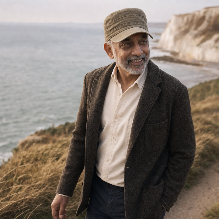 Field Cotton Cap — COLNE worn outdoors