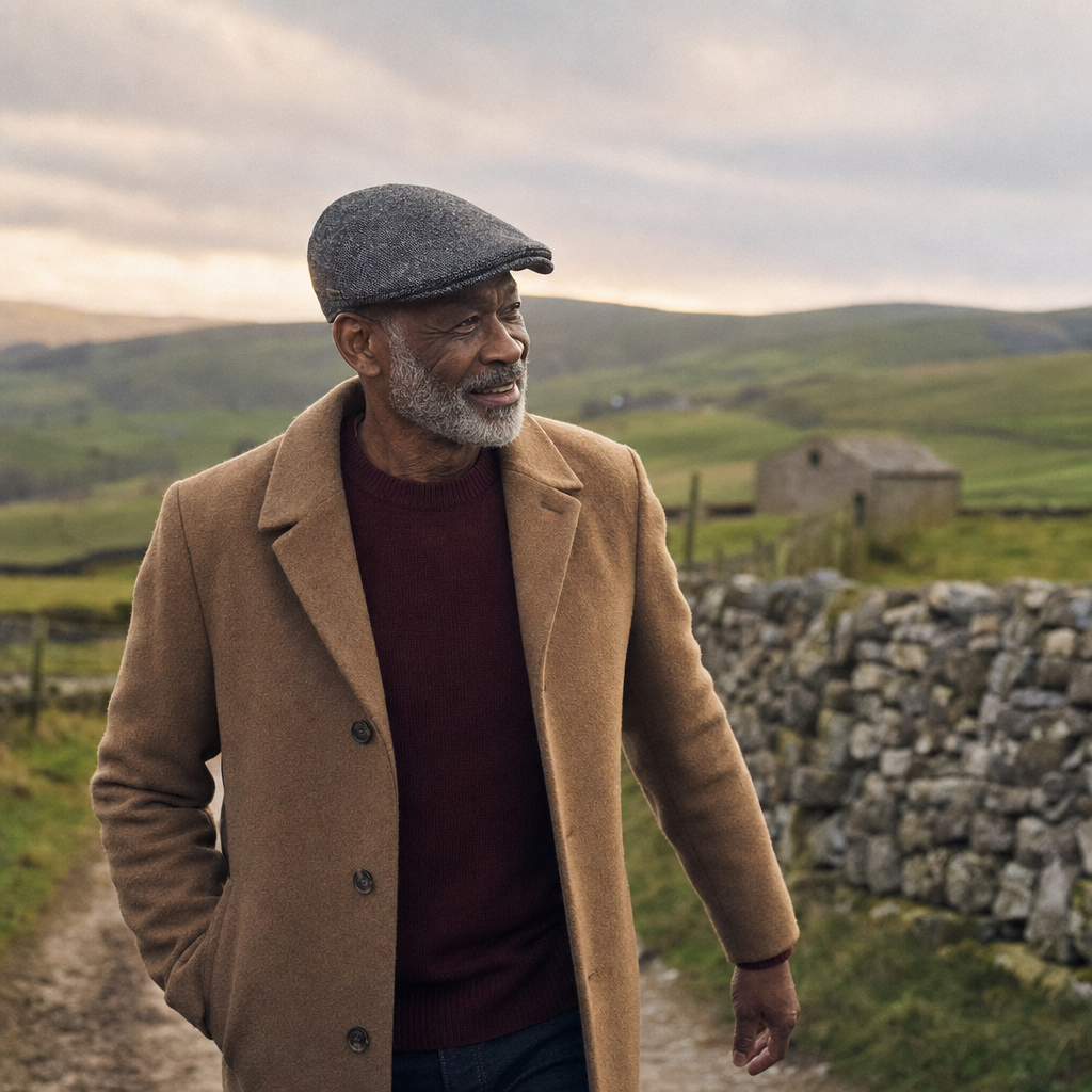 Heritage Wool Cap — GLOSSOP worn outdoors