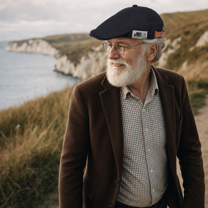 Modern Classic Cap — SELKIRK worn outdoors
