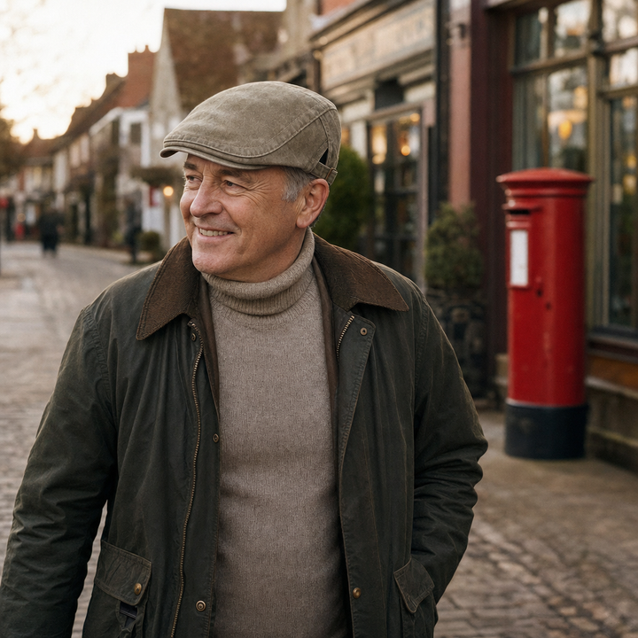 Vintage Washed Cap — BAKEWELL worn outdoors