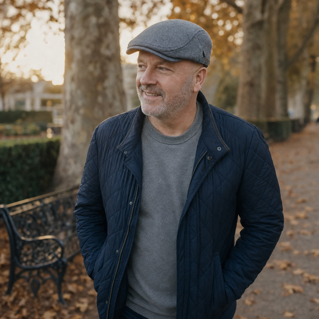 Stretch Knit Cap — LEYBURN worn outdoors