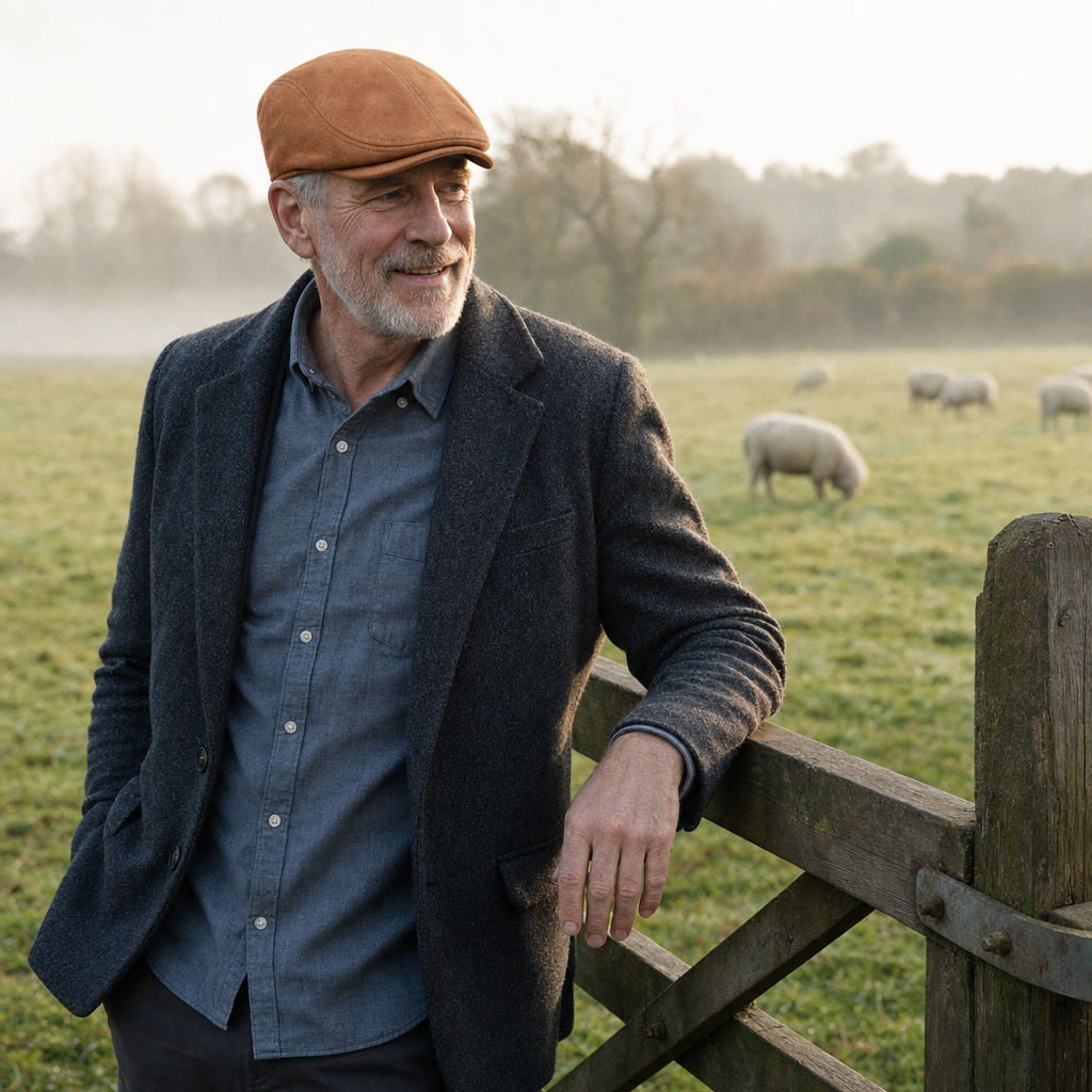 Suede Classic Cap — GARGRAVE worn outdoors