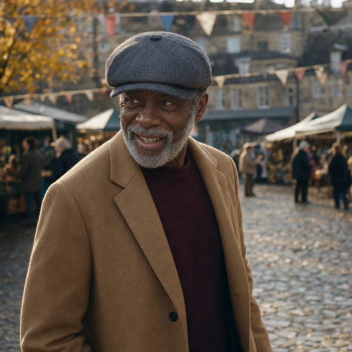Ashby Cap — ILKLEY worn outdoors