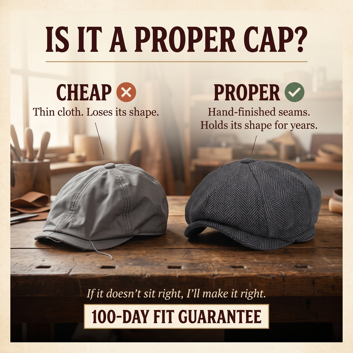 Eight-Panel Cap — WIGTON — is it a proper cap