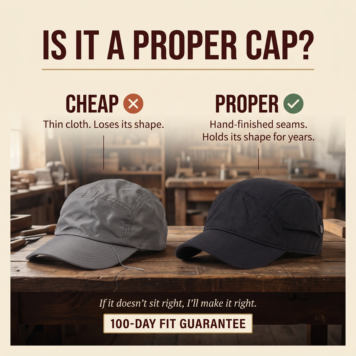 Adventure Outdoor Cap — DENT — is it a proper cap