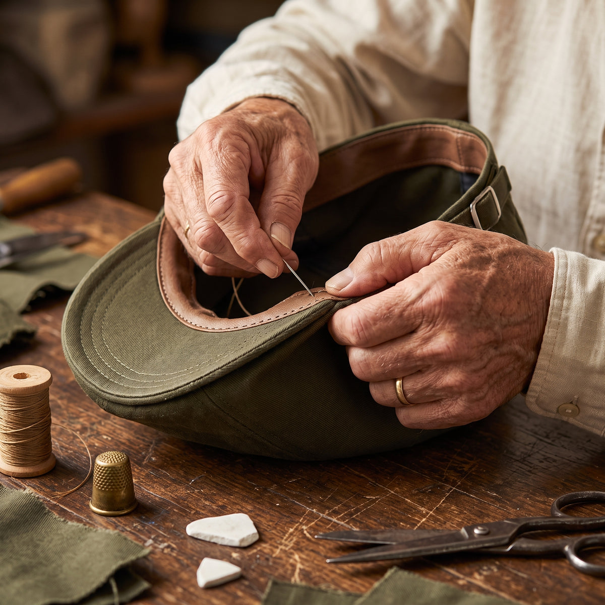 Classic Driver Cap — CLIFDEN — hand-finished by Edmund