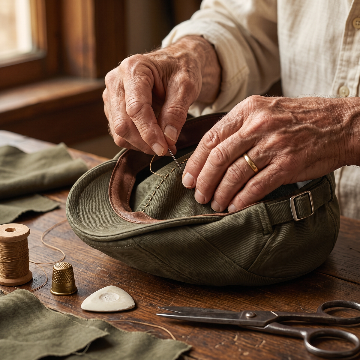 Classic Driver Cap — RAMSBOTTOM — hand-finished by Edmund