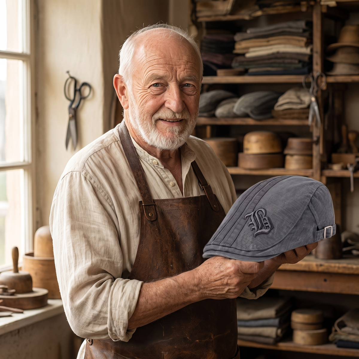 Field Cap — THIRSK — Edmund in his workshop
