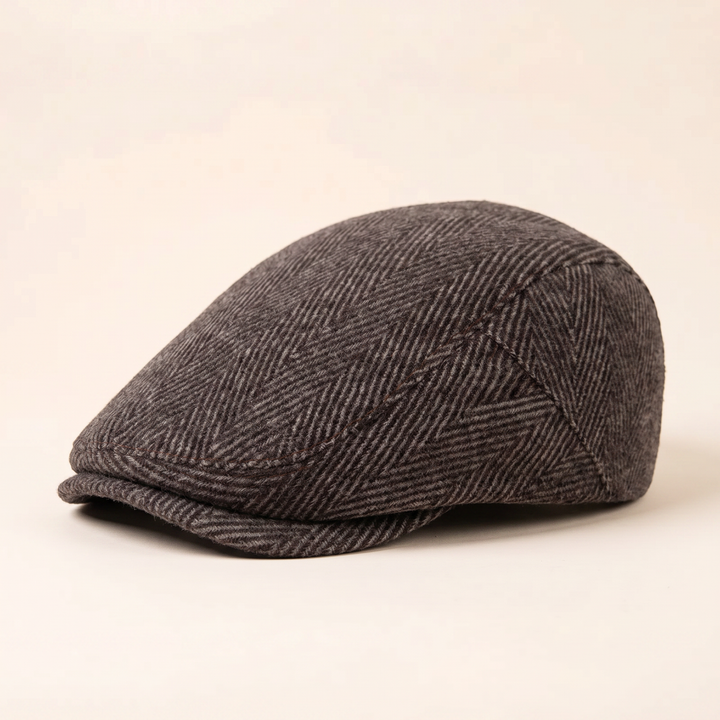 Herringbone Wool Cap — INGLETON