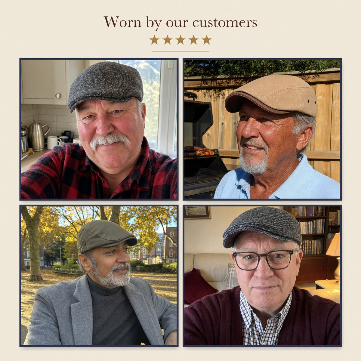 Classic Driver Cap — CLIFDEN — worn by our customers