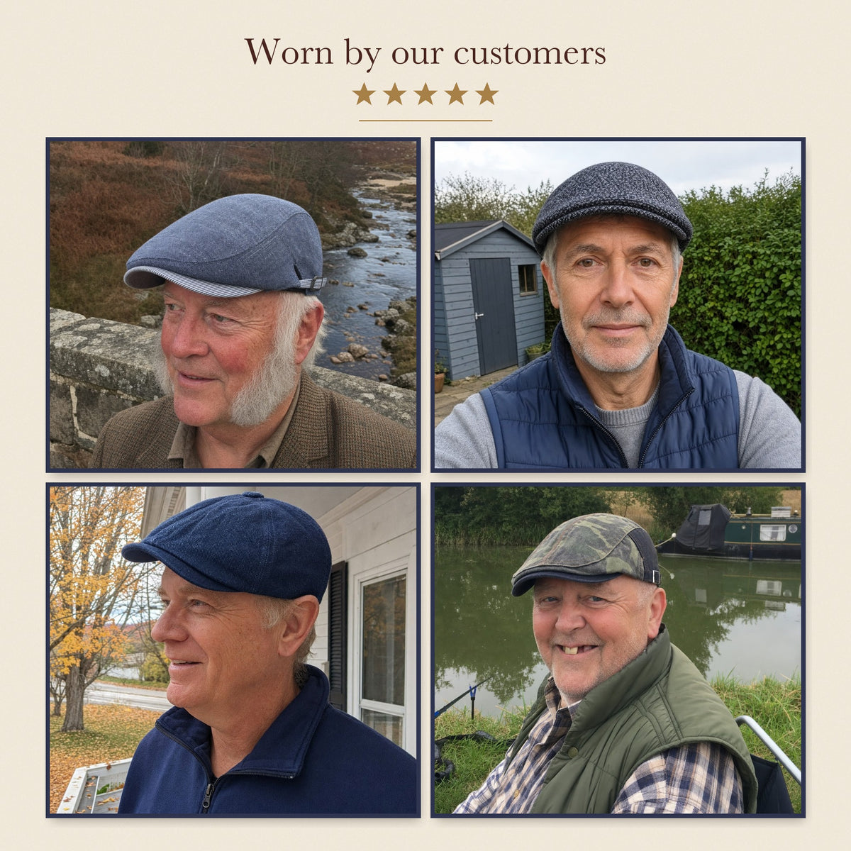 Vintage Panel Cap — BUILTH — worn by our customers