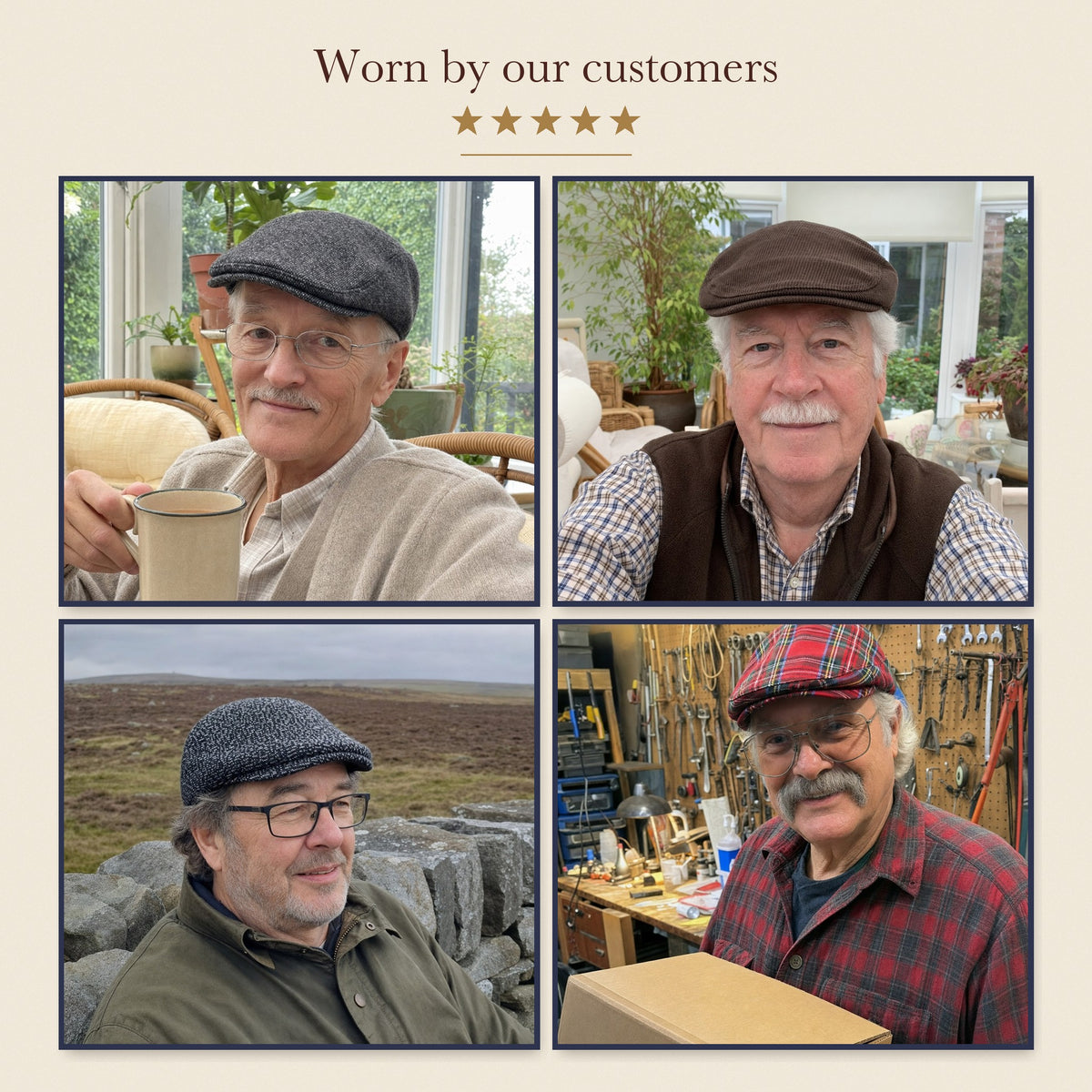 Quilted Cotton Cap — PENRITH — worn by our customers