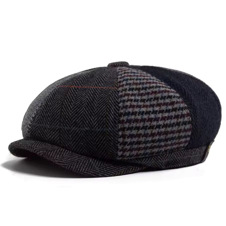 Wool Patchwork Cap — NANTWICH