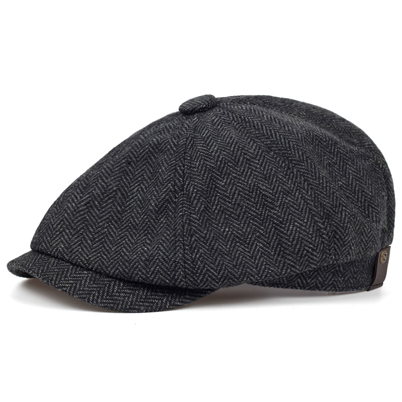 Herringbone Wool Cap — DUMFRIES