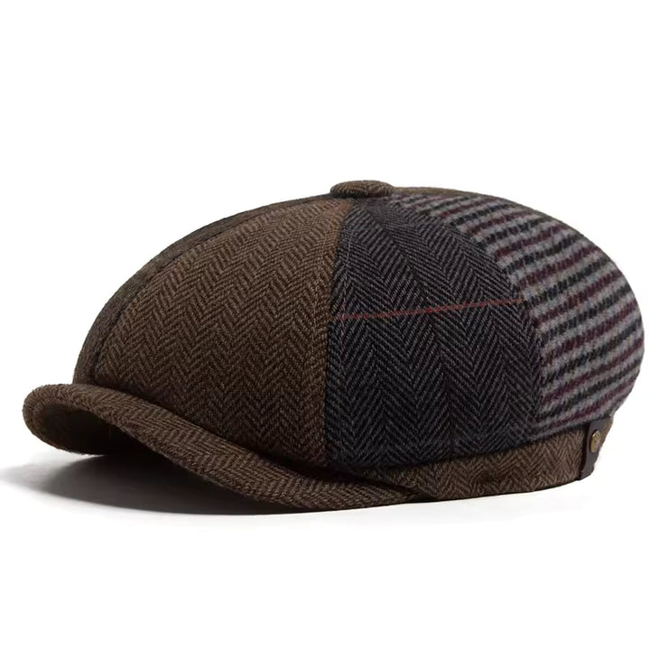 Wool Patchwork Cap — NANTWICH