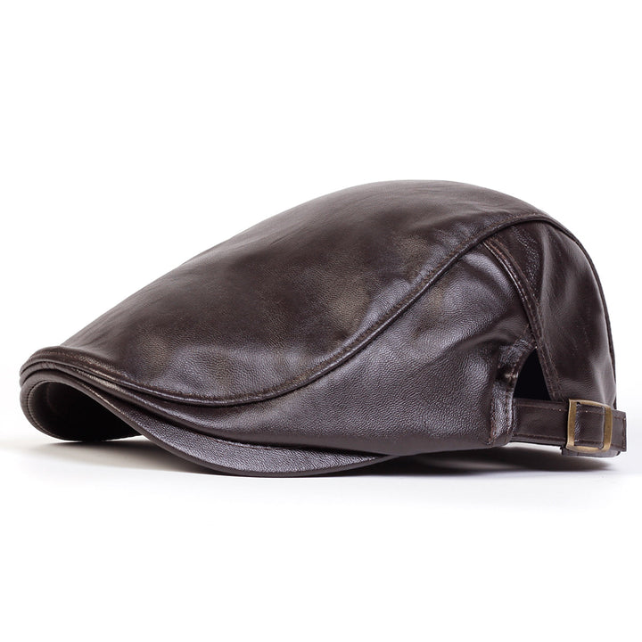 Leather Driver Cap — HAWICK