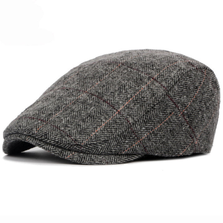 Pinstripe Herringbone Cap — APPLEBY