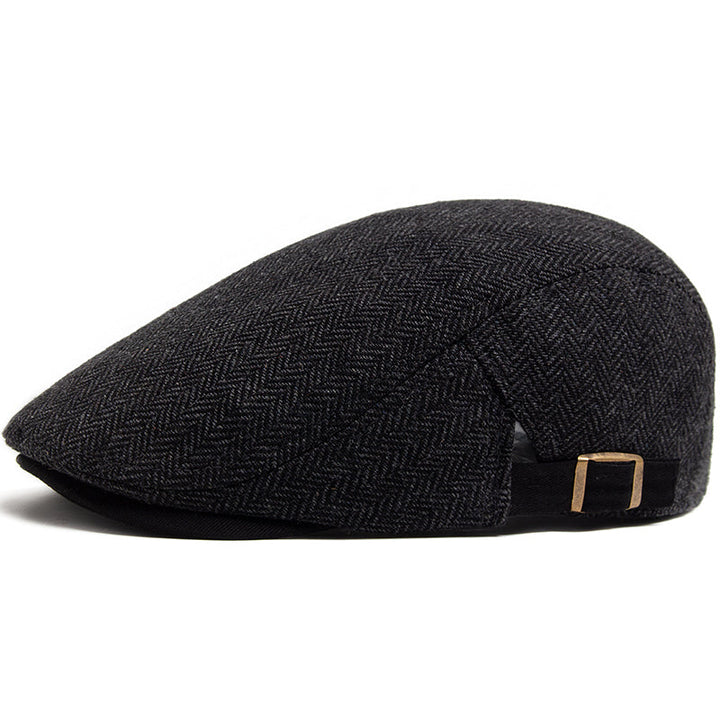 Herringbone Wool Driver Cap — JEDBURGH