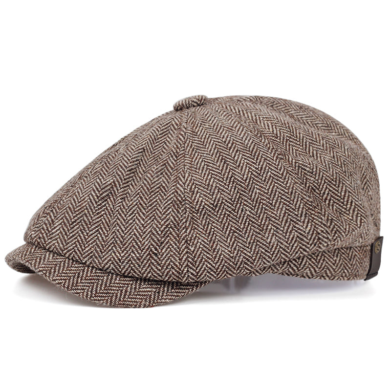 Herringbone Wool Cap — DUMFRIES