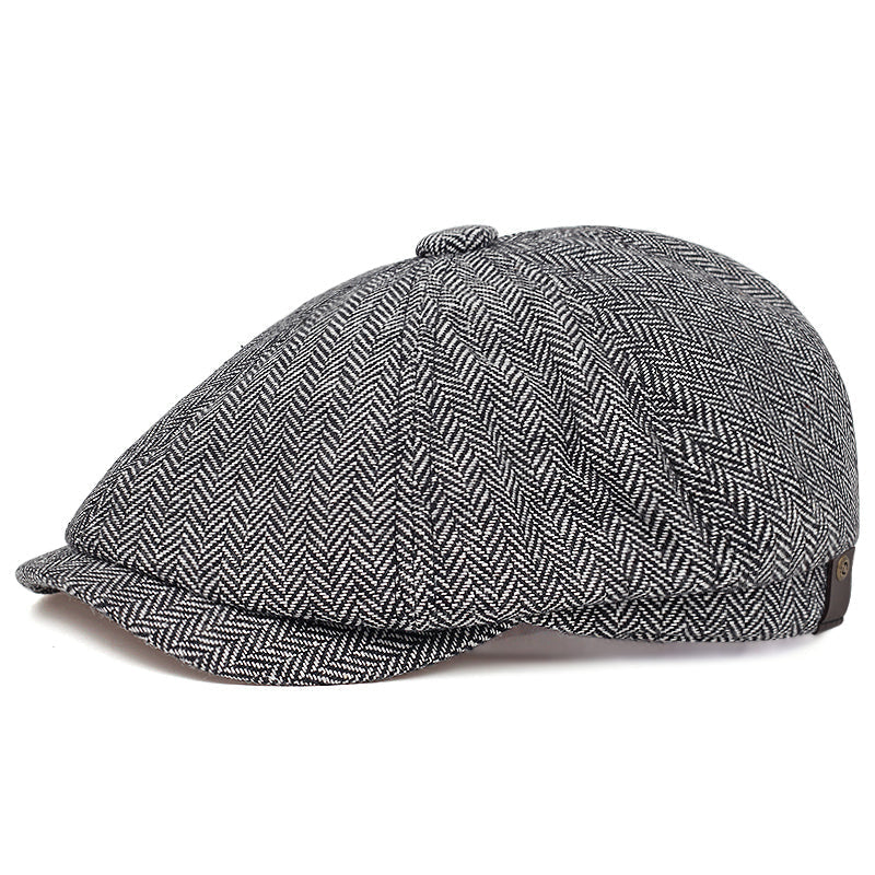 Herringbone Wool Cap — DUMFRIES