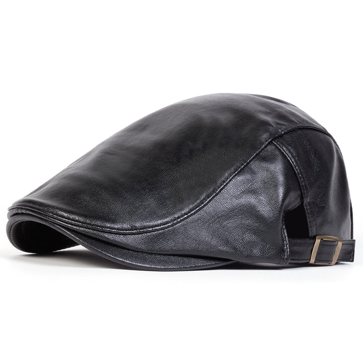 Leather Driver Cap — HAWICK