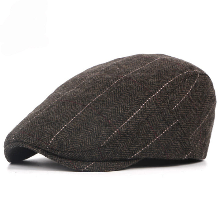 Pinstripe Herringbone Cap — APPLEBY