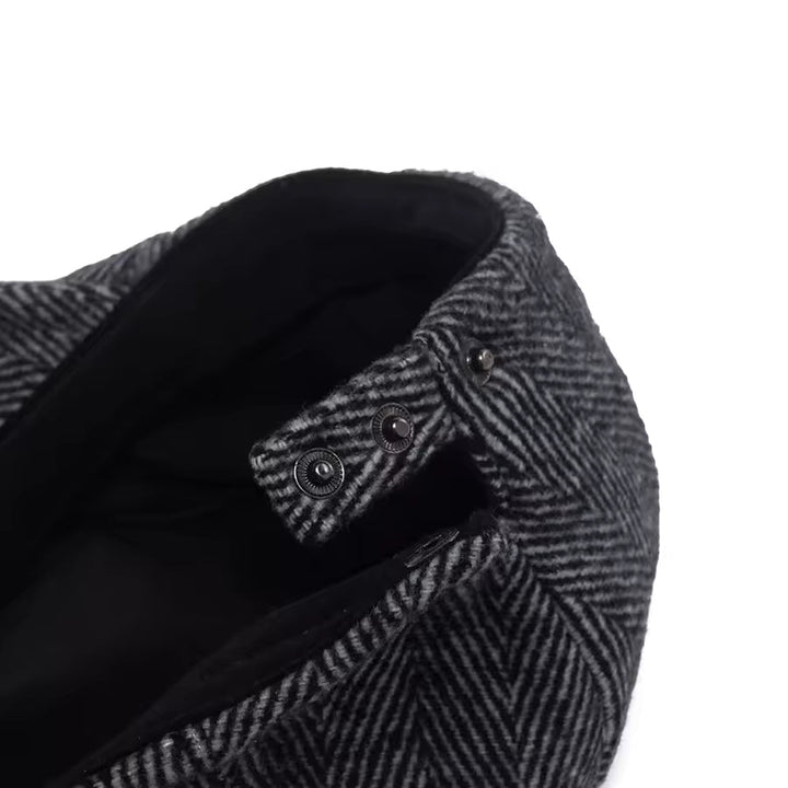 Herringbone Wool Cap — MOFFAT