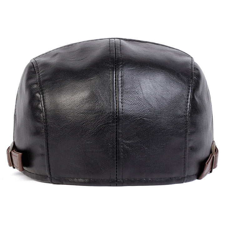 Leather Driver Cap — HAWICK